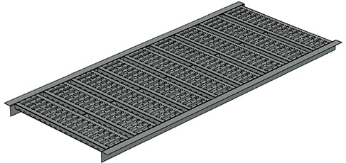 PLANO METÁLICO VAZADO SOBREPOSTO